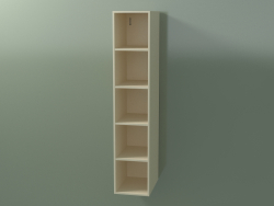 Wall tall cabinet (8DUADD01, Bone C39, L 24, P 36, H 120 cm)