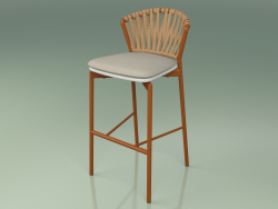 Bar stool 150 (Metal Rust, Polyurethane Resin Gray)