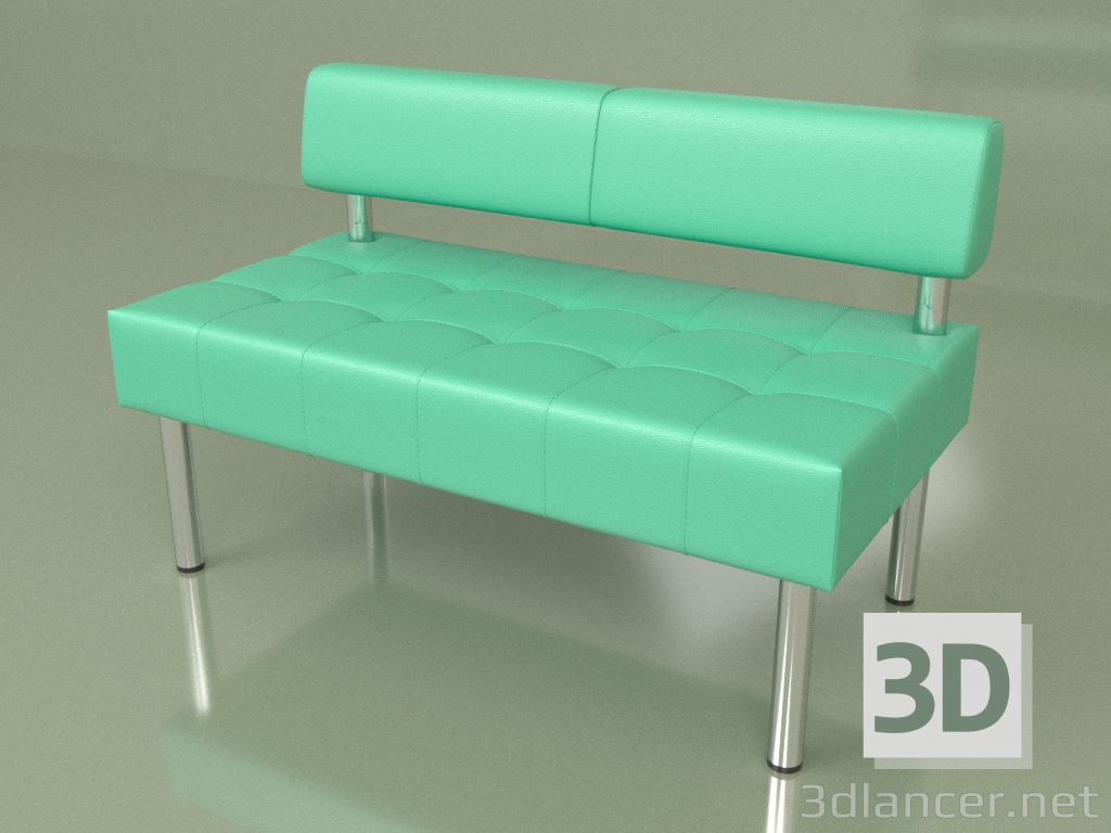 3d model Section double Business (Green leather) - preview