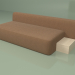 3d модель Диван Cascad с подушками (левый) (2019) – превью