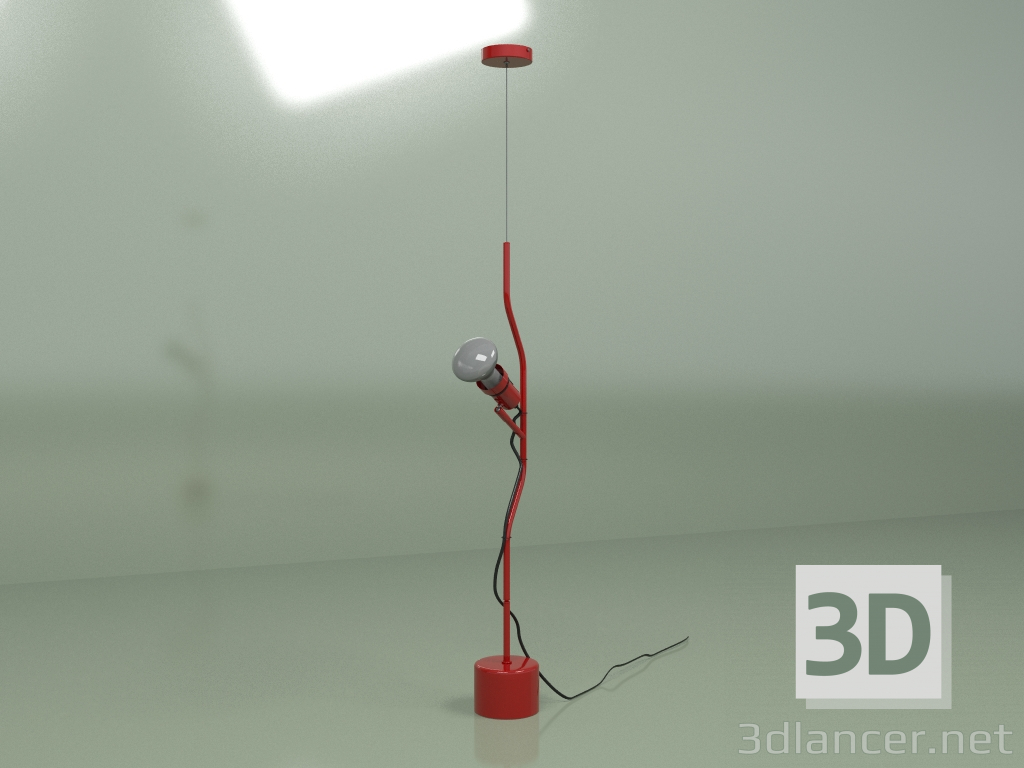 3 डी मॉडल लटकन दीपक पेरेंटेसी (लाल) - पूर्वावलोकन