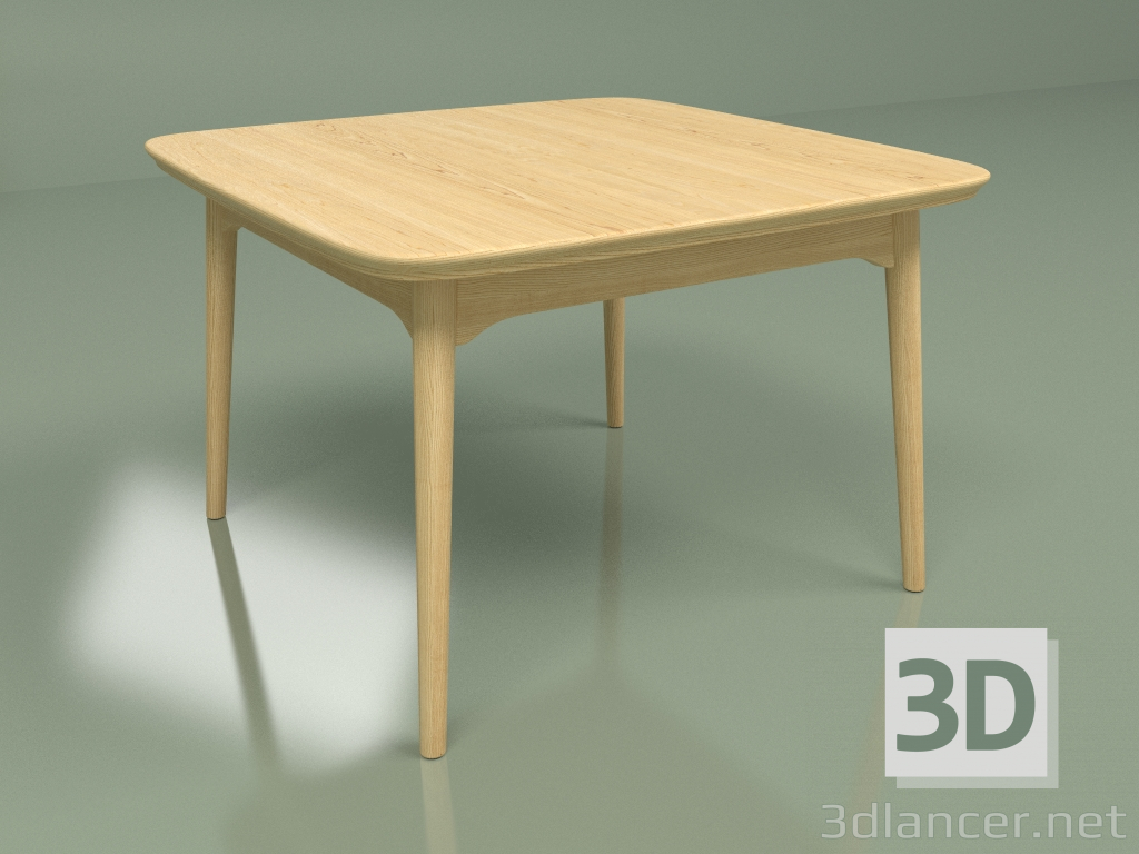 modello 3D Tavolino Dad 75x75 (rovere massiccio) - anteprima