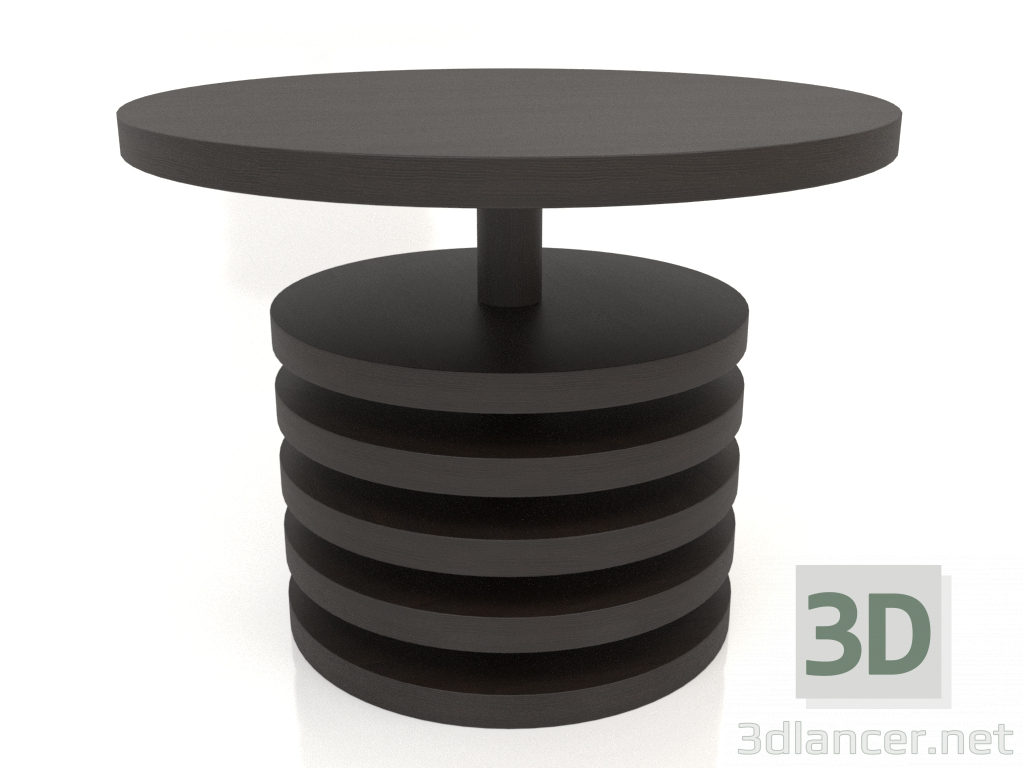 3D modeli Yemek masası DT 03 (D=1000x750, ahşap kahve koyu) - önizleme