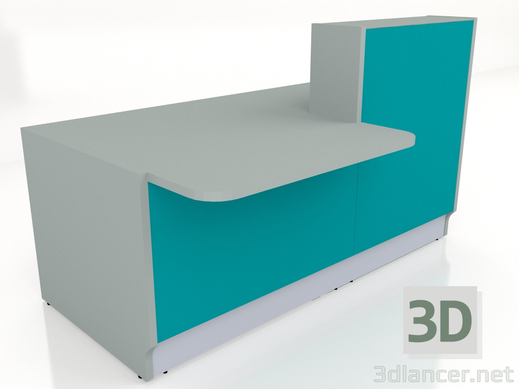 3d model Reception desk Linea LIN33P (1856x1122) - preview