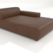 3d model Chaise longue 177 with a low armrest on the left - preview
