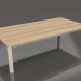 3d model Coffee table 70×140 (Sand, Iroko wood) - preview