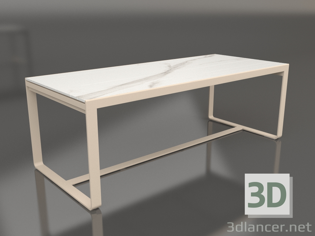 Modelo 3d Mesa de jantar 210 (DEKTON Aura, Areia) - preview