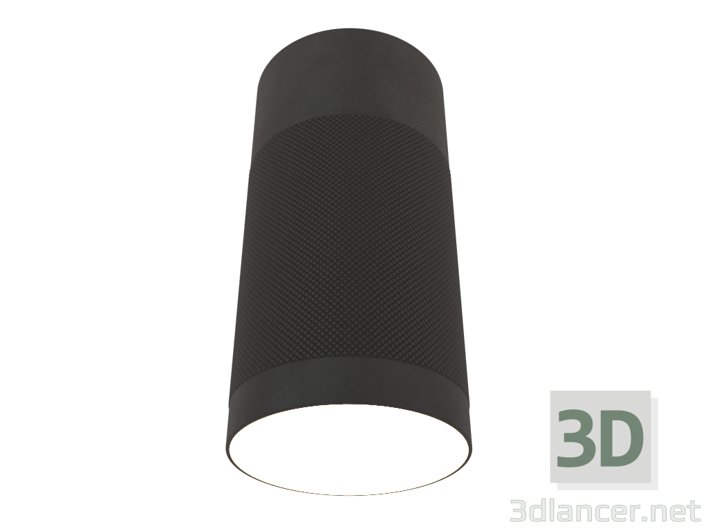3d model Surface ceiling lamp Patrone (black-brown brass) - preview
