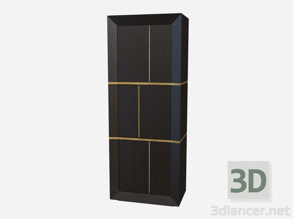 3d model Wood cabinet Art Deco Rigoletto Z01 - preview
