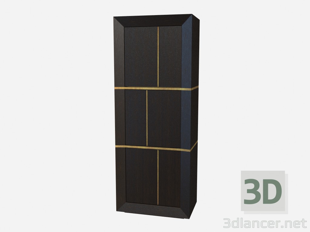 3d model Madera armario Art Deco Rigoletto Z01 - vista previa