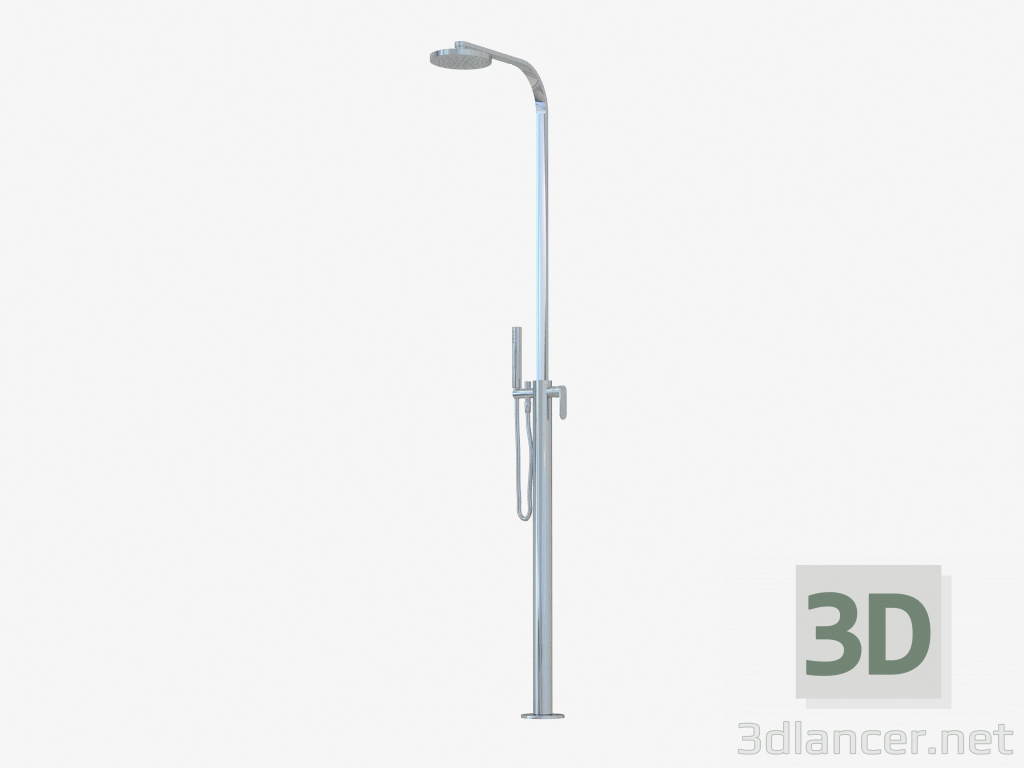 3d model Stand-alone shower faucet with hand shower One (112086) - preview