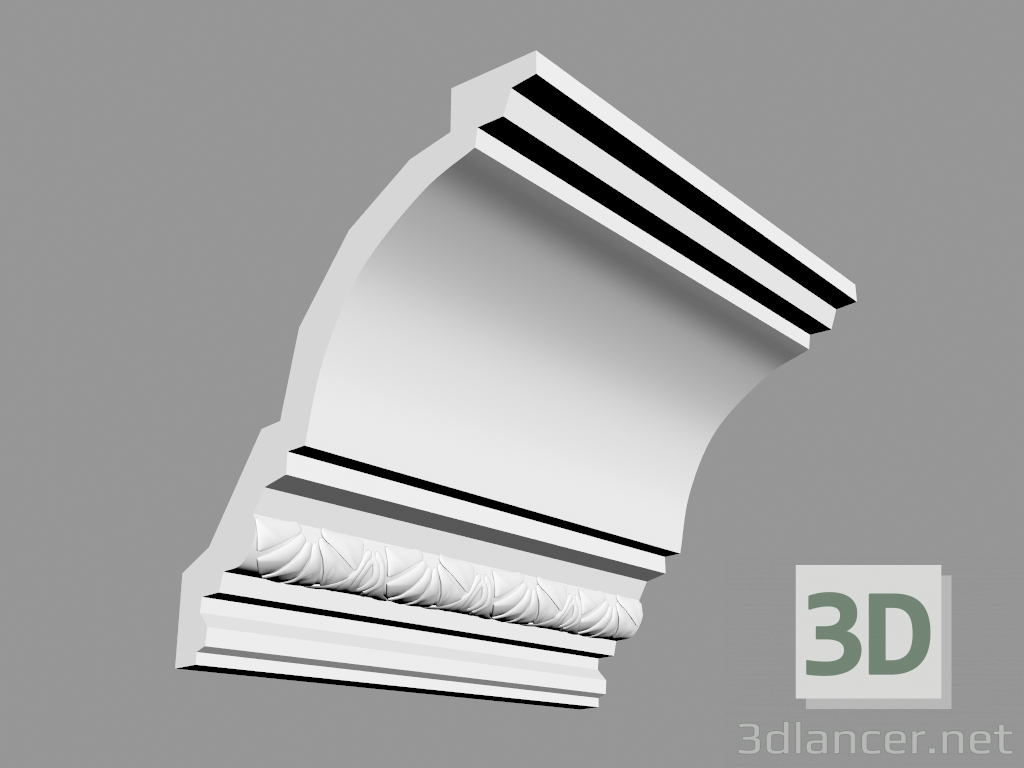 3D modeli Korniş C301 (17 x 14,4 cm) - önizleme