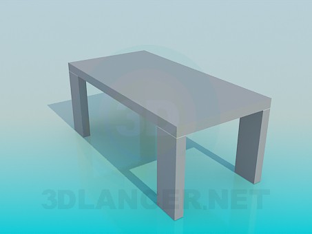 3d модель Стіл на широких ніжках – превью 3d модель Стіл на широких ніжках – превью