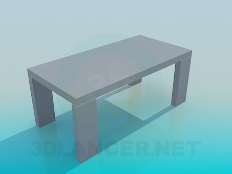 3d модель Стіл на широких ніжках – превью 3d модель Стіл на широких ніжках – превью