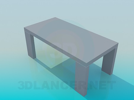 3d модель Стіл на широких ніжках – превью 3d модель Стіл на широких ніжках – превью