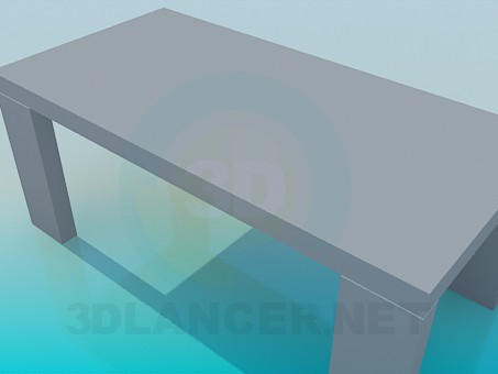 3d модель Стіл на широких ніжках – превью 3d модель Стіл на широких ніжках – превью