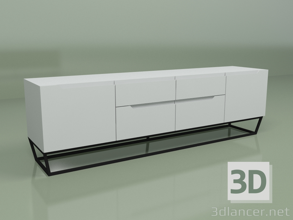 3d model TV stand Harvard - preview