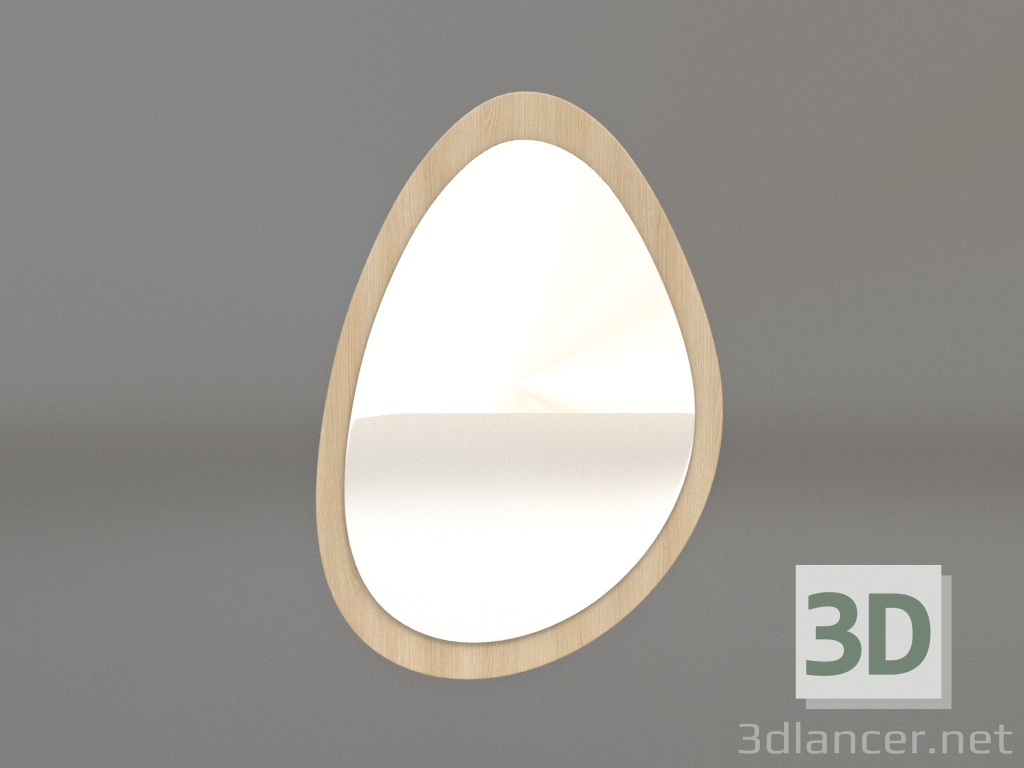 3 डी मॉडल मिरर ZL 05 (470х677, लकड़ी सफेद) - पूर्वावलोकन