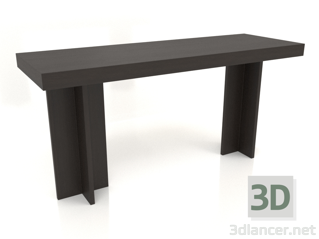 modello 3D Tavolo da lavoro RT 14 (1600x550x775, legno marrone scuro) - anteprima