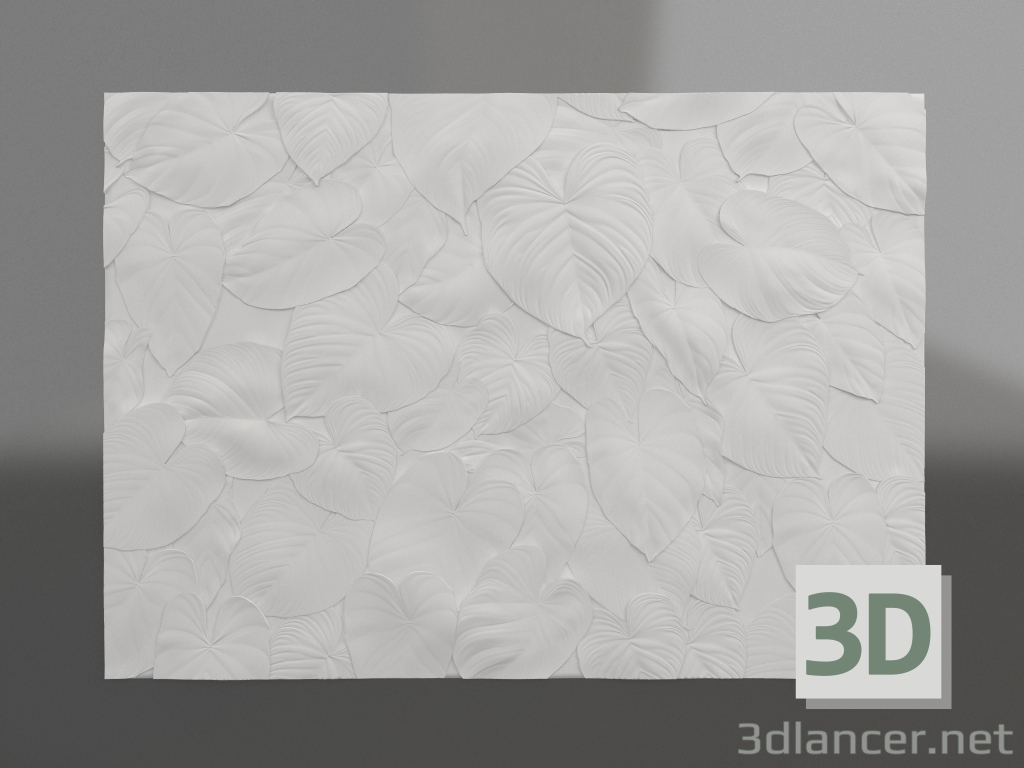 3d model Bas-relief Fogliame - preview