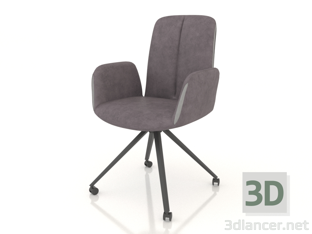3D Modell Sessel Albert (grau) - Vorschau