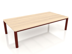 Coffee table 70×140 (Wine red, Iroko wood)