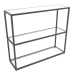 3d model Rectangular console rack (GLASS, 100x30x86, 3 shelves) - preview