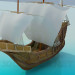 3d model Ship sailing - preview