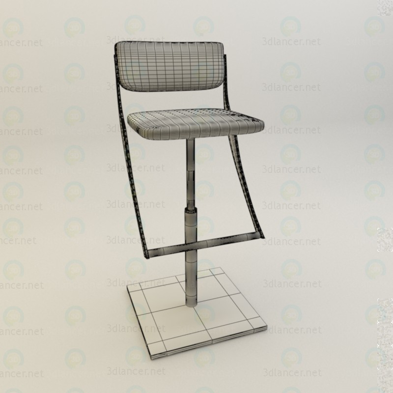 3d Bar stool model buy - render 3d Bar stool model buy - render