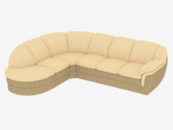 Modulares Sofa mit Schlafecke