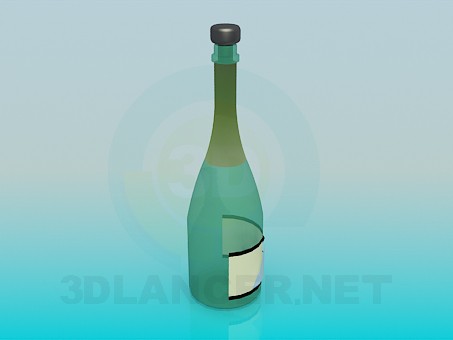 3d model Bottle of Wine - preview 3d model Bottle of Wine - preview