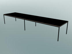 Стол прямоугольный Base 440x110 cm (Black, Plywood, Black)