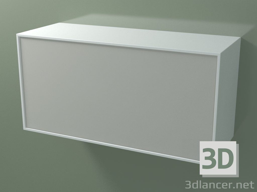 modello 3D Scatola (8AUDCA03, Glacier White C01, HPL P02, L 96, P 36, H 48 cm) - anteprima