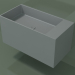 3d model Wall-mounted washbasin (02UN42102, Silver Gray C35, L 72, P 36, H 36 cm) - preview