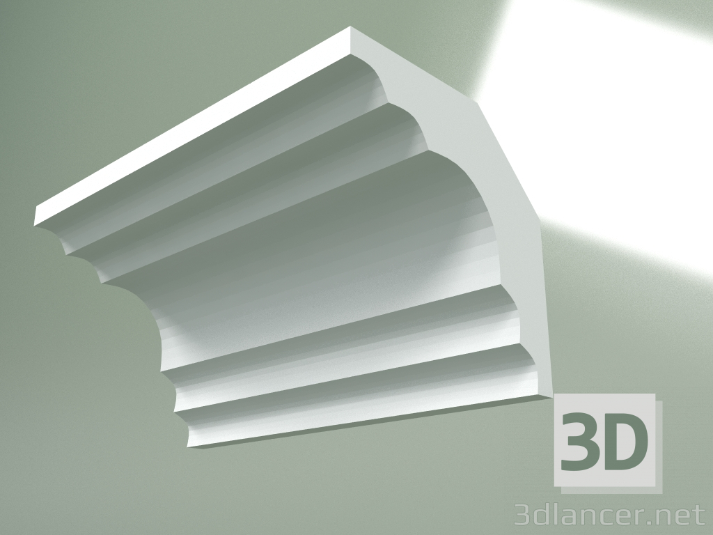 3D modeli Alçı korniş (tavan kaidesi) KT310 - önizleme