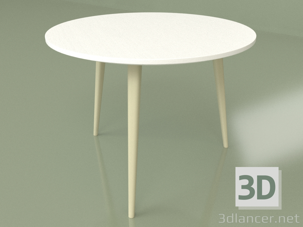 modello 3D Tavolino Polo (gambe avorio) - anteprima