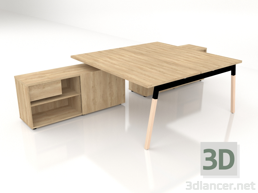 modèle 3D Table de travail Ogi W Banc BOW40 (1602x3210) - preview