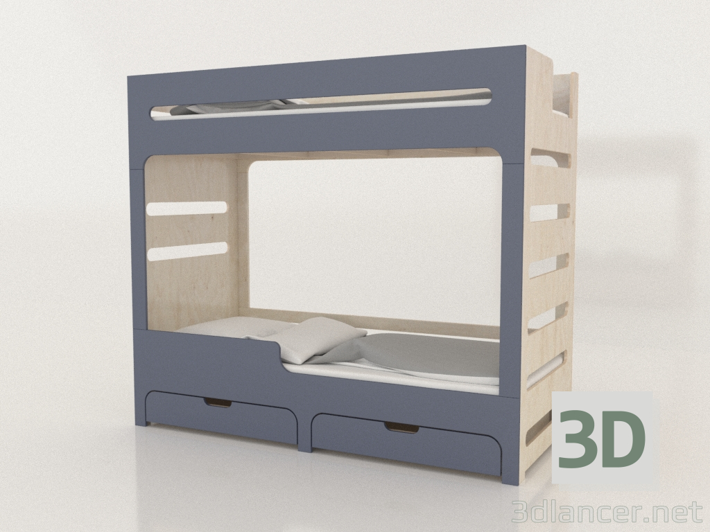 3D Modell Etagenbett MODE HL (UIDHL2) - Vorschau