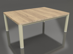 Coffee table 70×94 (Gold, Iroko wood)