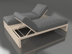 Double bed for relaxation (Sand)