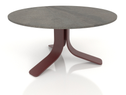 कॉफ़ी टेबल Ø80 (वाइन रेड, डेकटन रेडियम)