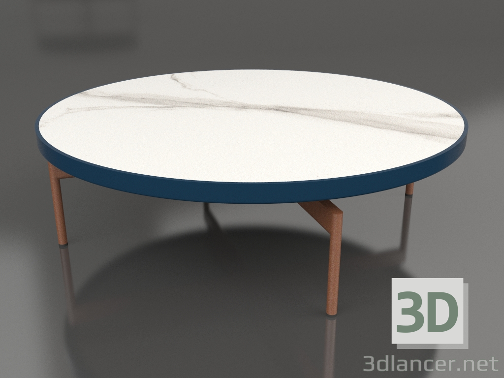 modèle 3D Table basse ronde Ø120 (Gris bleu, DEKTON Aura) - preview