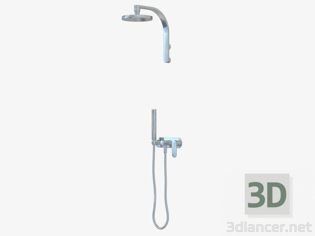 3D modeli Gizli Duş Takımı Tek (112550) - önizleme