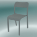 3d модель Стілець BLOCCO chair (1475-20, ash colored with a matt open grain in grey) – превью