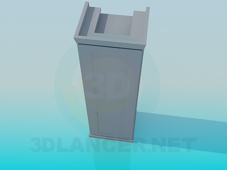 modelo 3D Placard en una partición - escuchar modelo 3D Placard en una partición - escuchar