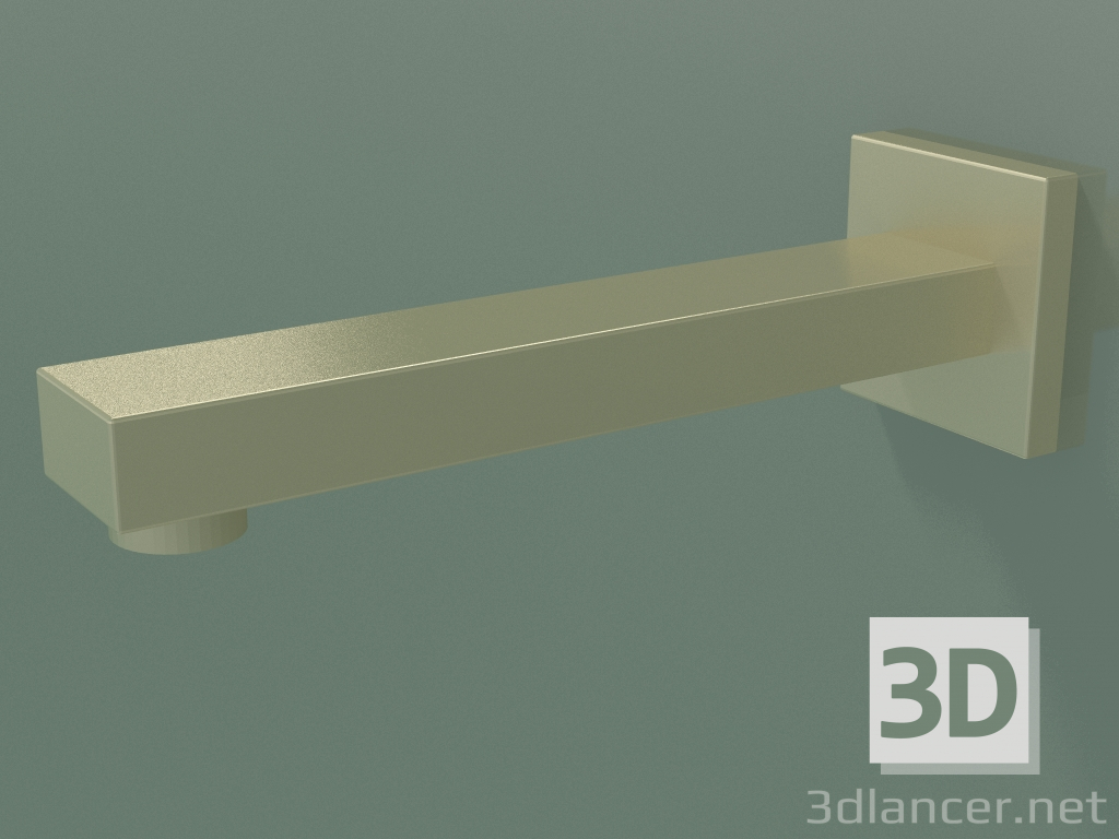 3D Modell Wandwaschbeckenauslauf ohne Abfallset (13 800 980-280010) - Vorschau