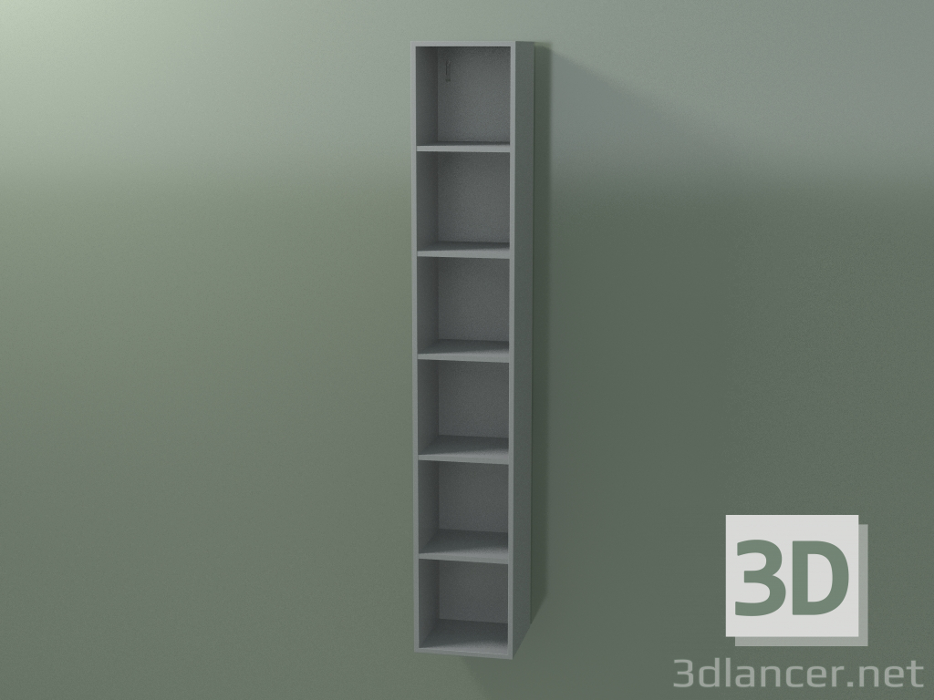 3 डी मॉडल दीवार लंबा कैबिनेट (8DUAEC01, सिल्वर ग्रे C35, L 24, P 24, H 144 सेमी) - पूर्वावलोकन