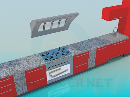 modelo 3D Juego de cocina - escuchar modelo 3D Juego de cocina - escuchar