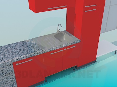 modelo 3D Juego de cocina - escuchar modelo 3D Juego de cocina - escuchar