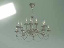 Hanging chandelier 60015-16 (white with gold)